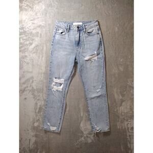 Hidden Los Angeles Jeans Womens 25 Blue Bailey Distressed Boyfriend Casual USA